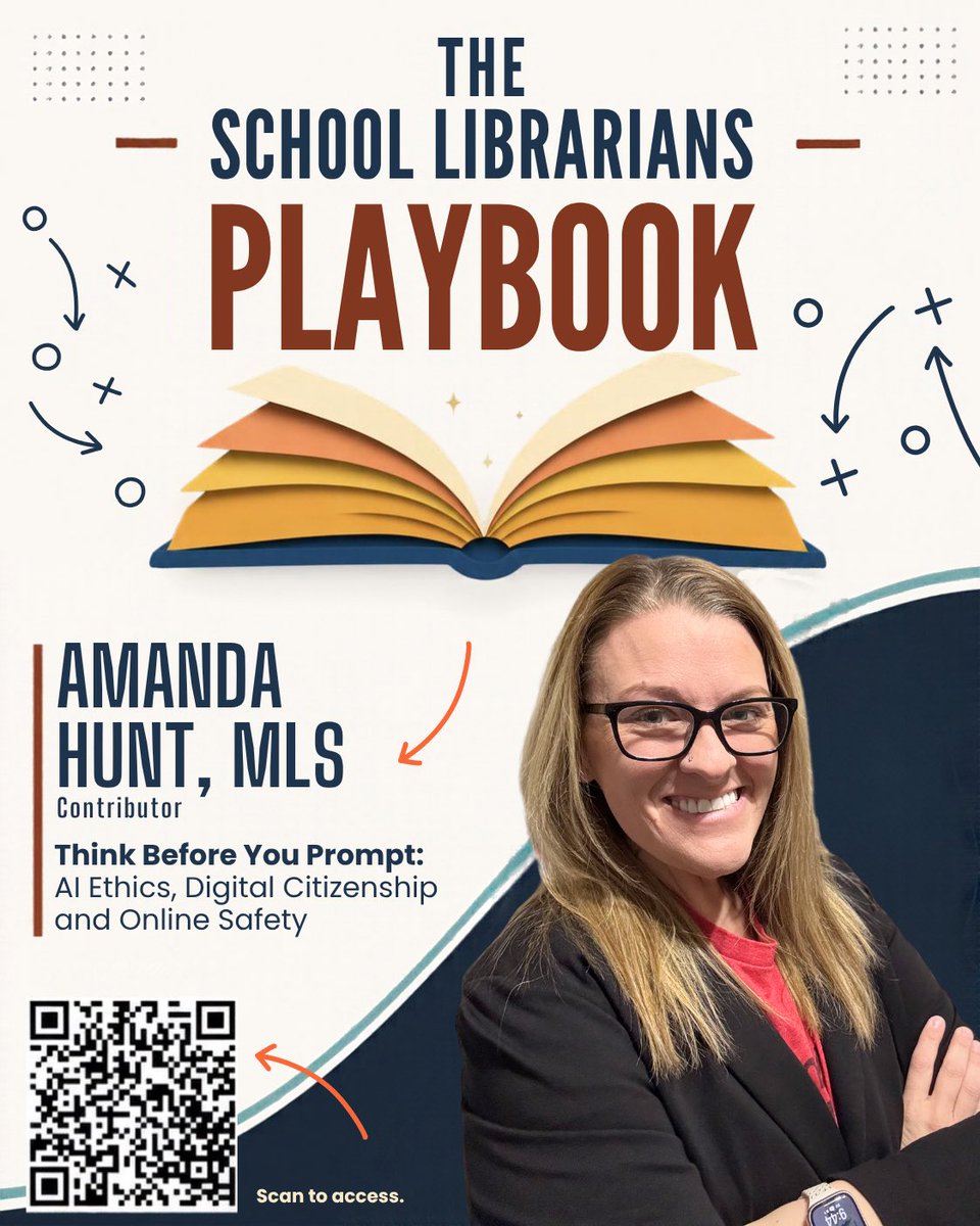thenextgenlib's tweet photo. ๐ The School Librarians Playbook is LIVE! ๐
I'm honored to contribute โThink Before You Prompt: AI Ethics, Digital Citizenship, and Online Safetyโ to this ๐ resource created by school librarians, for school librarians!
๐ https://t.co/bQhH33LMEo @lieberrian #librarytwitter https://t.co/QTJbeBQn6J