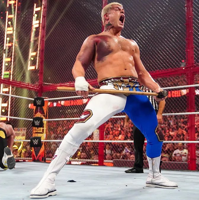 Jwrasslintakes's tweet photo. I genuinely feel bad for Cody when I see his current state in WWE. You can tell he just wanted to be the good guy hero but has been creatively slaughtered by booking his heels horribly, long win streaks and just overall horrible babyface booking to the point that he has no choice but to play into this new shit they have him doing. You can always tell when Cody is invested in something vs when he’s just going through the motions of it and it feels like he hasn’t been invested in this since getting the Street Fighter gig. Watching the media for SF and the love he’s been getting you can see how much the experience brought him back some sense of happiness in his work. It’s a shame because with booking writing Cody was genuinely the best babyface in the company.