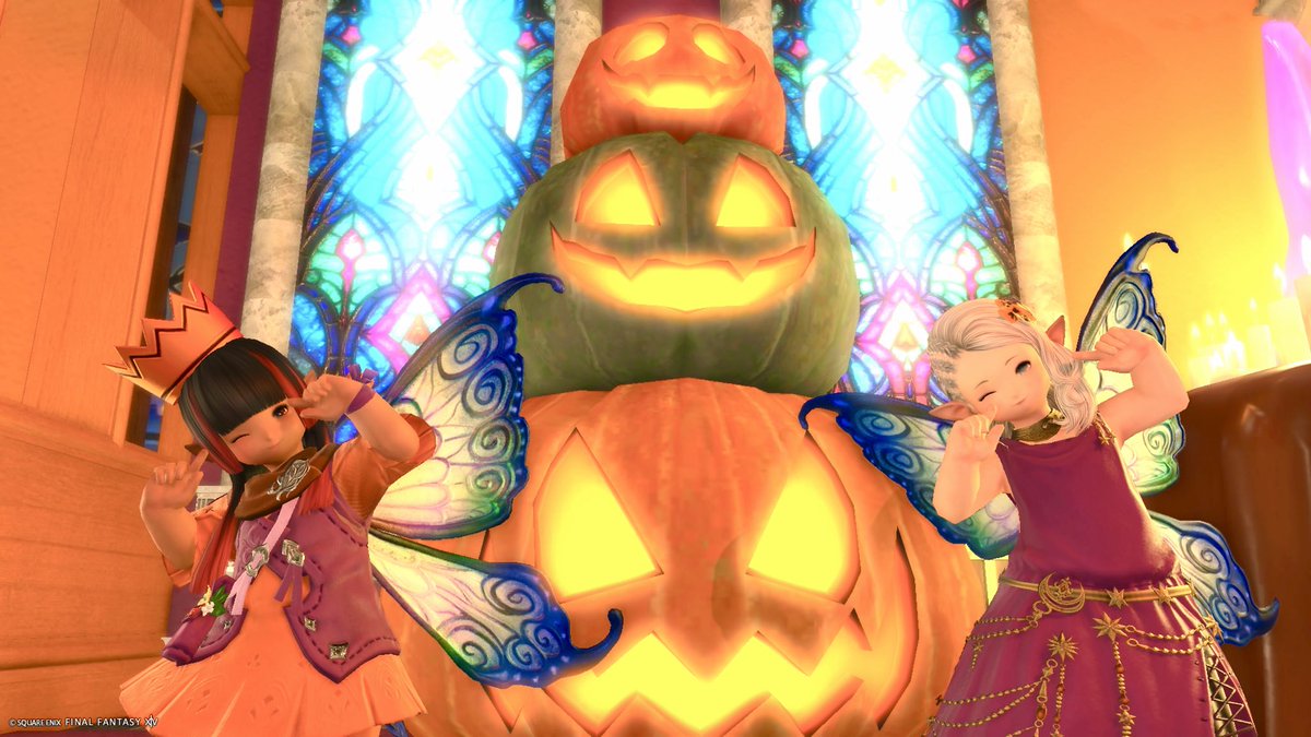 riri__ff14's tweet photo. にーちーよーうーびー！！！
先日みゅでりんハウス様に行ってハロウィン堪能してきました〜🎃
雰囲気もデザインもとっても素敵だったのでまた期間内に行きたいな✨️
#おはララ
#みゅでりんハウス
#FF14 https://t.co/2USzpdgj7W