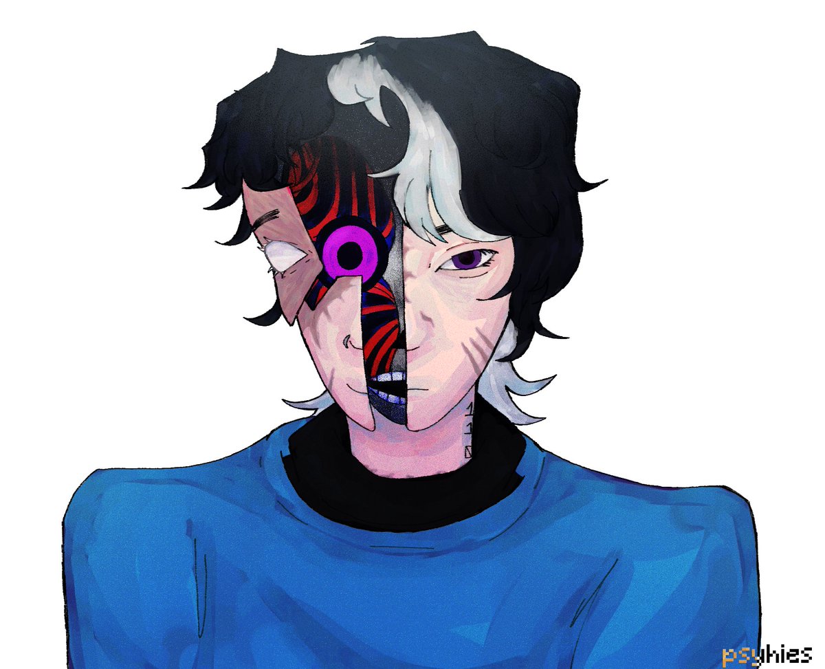 psyhies's tweet photo. ¹⁷ cyberpunk 
#spreentober #spreenfanart https://t.co/QmOrv49AeC