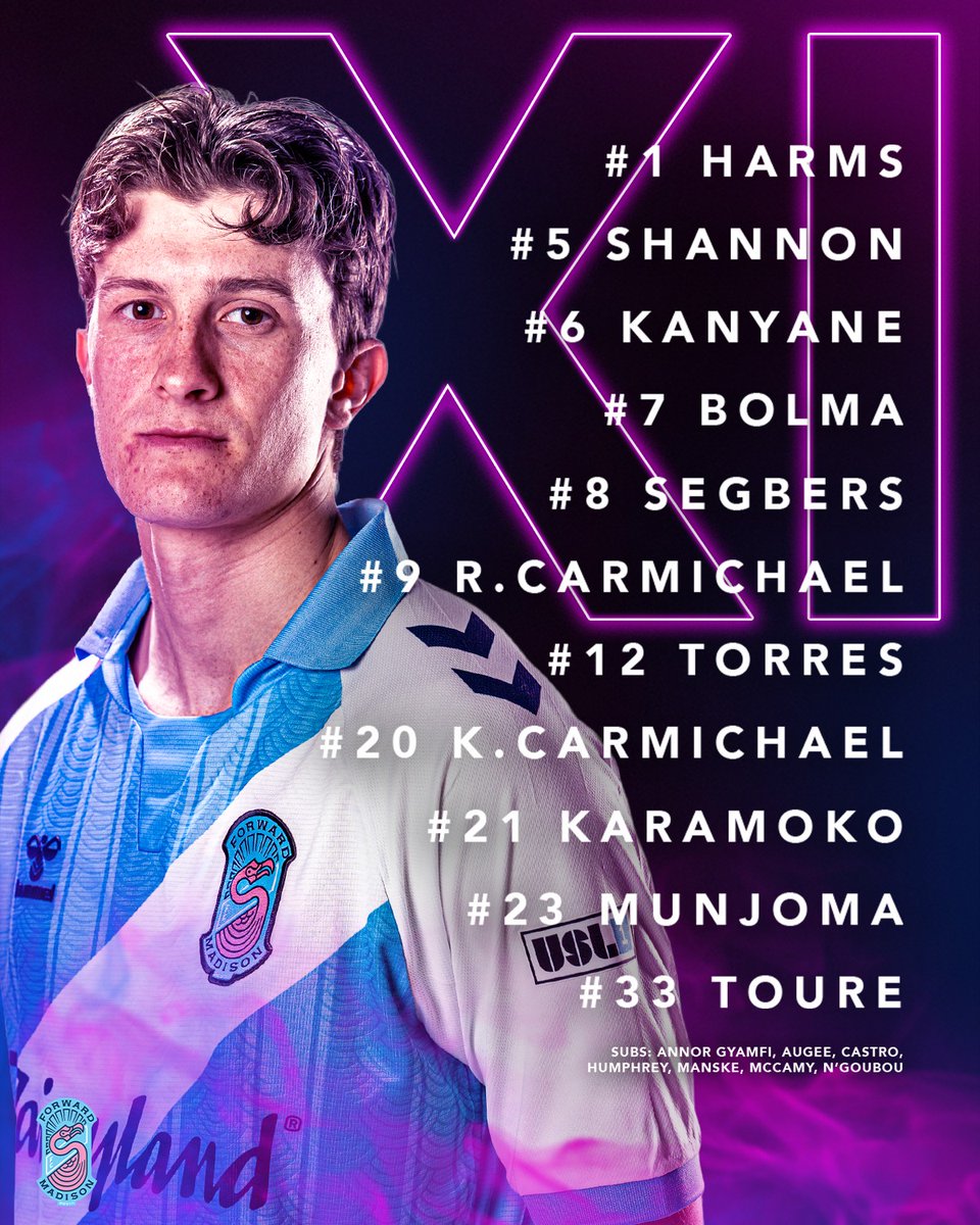 ForwardMSNFC's tweet photo. The starting squad to face off against Portland https://t.co/YaieUk6j7b
