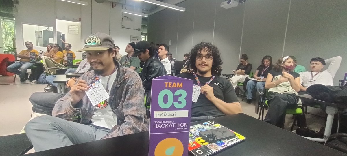 sergiotechx's tweet photo. Devstroyers Team @alexrubeola @noisk8 @0xAnotherdev at @Interledger hackathon Medellín 2026 
Chasky, transacciones donde el internet  no llega https://t.co/WGBpvcI530