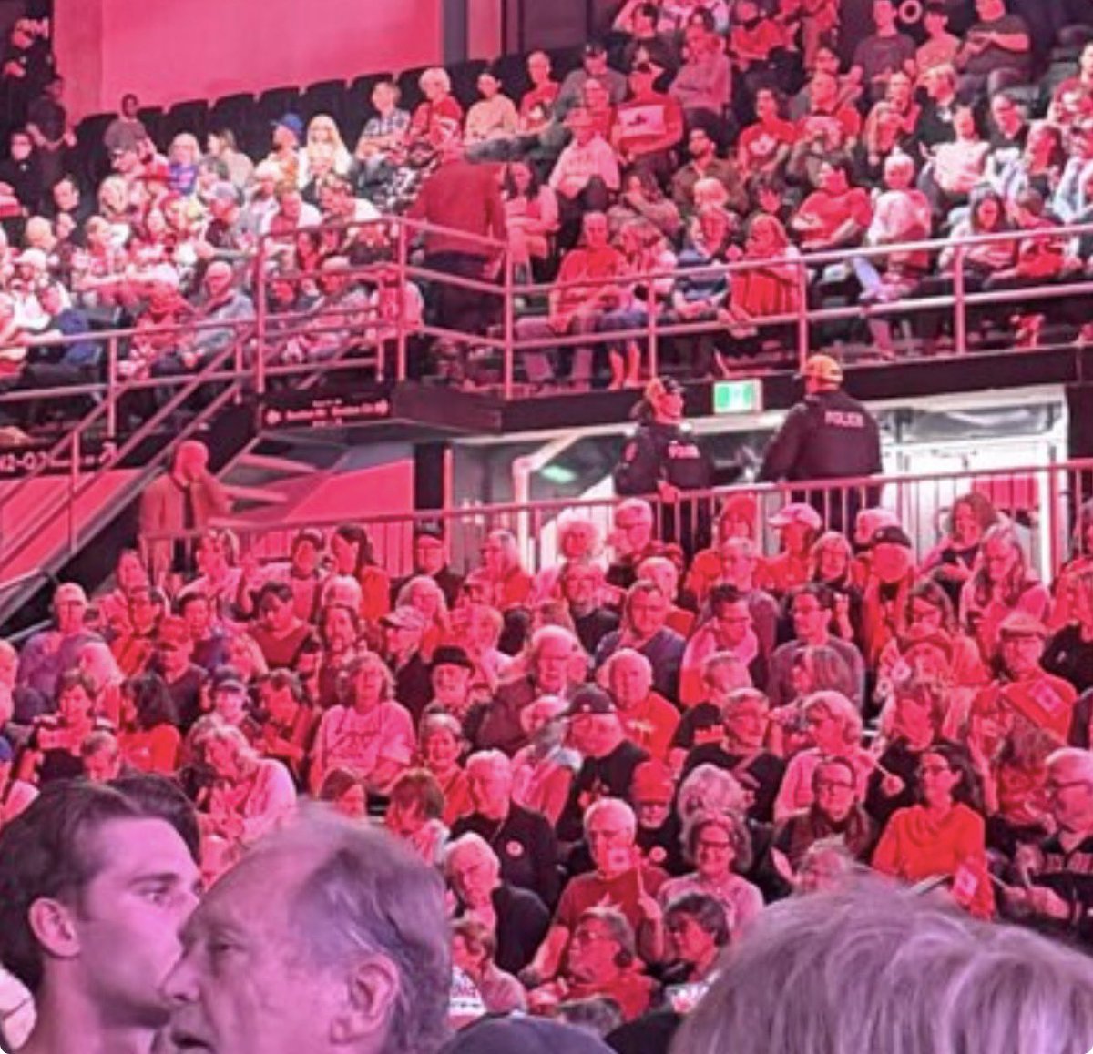 SmartAsiaFriend's tweet photo. Look at this disgusting race-baiter.  She managed to get one pic with a Black woman and Asian man in the foreground - then expects you to ignore that you can still clearly see the overwhelming majority are White and aged.  

Exploiting the Black and Asian as tokens to intentionally misrepresent and deceive people - the White Liberal modus operandi. 

#liberalracism #carney #alberta