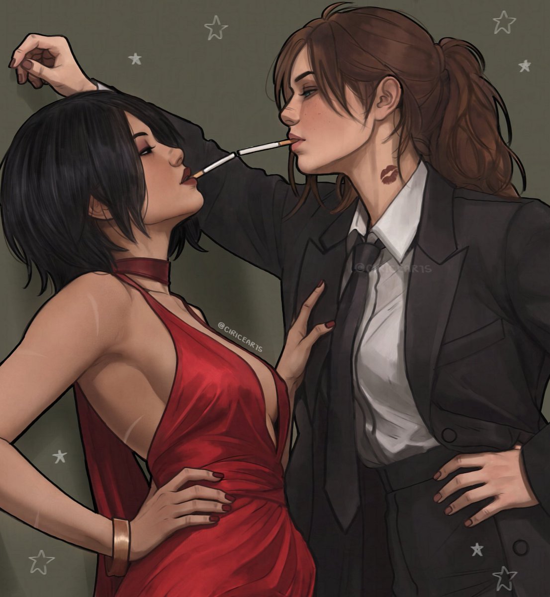 ciricearts's tweet photo. date night <3 #residentevil #adawong #claireredfield https://t.co/jvCWC7eNe8