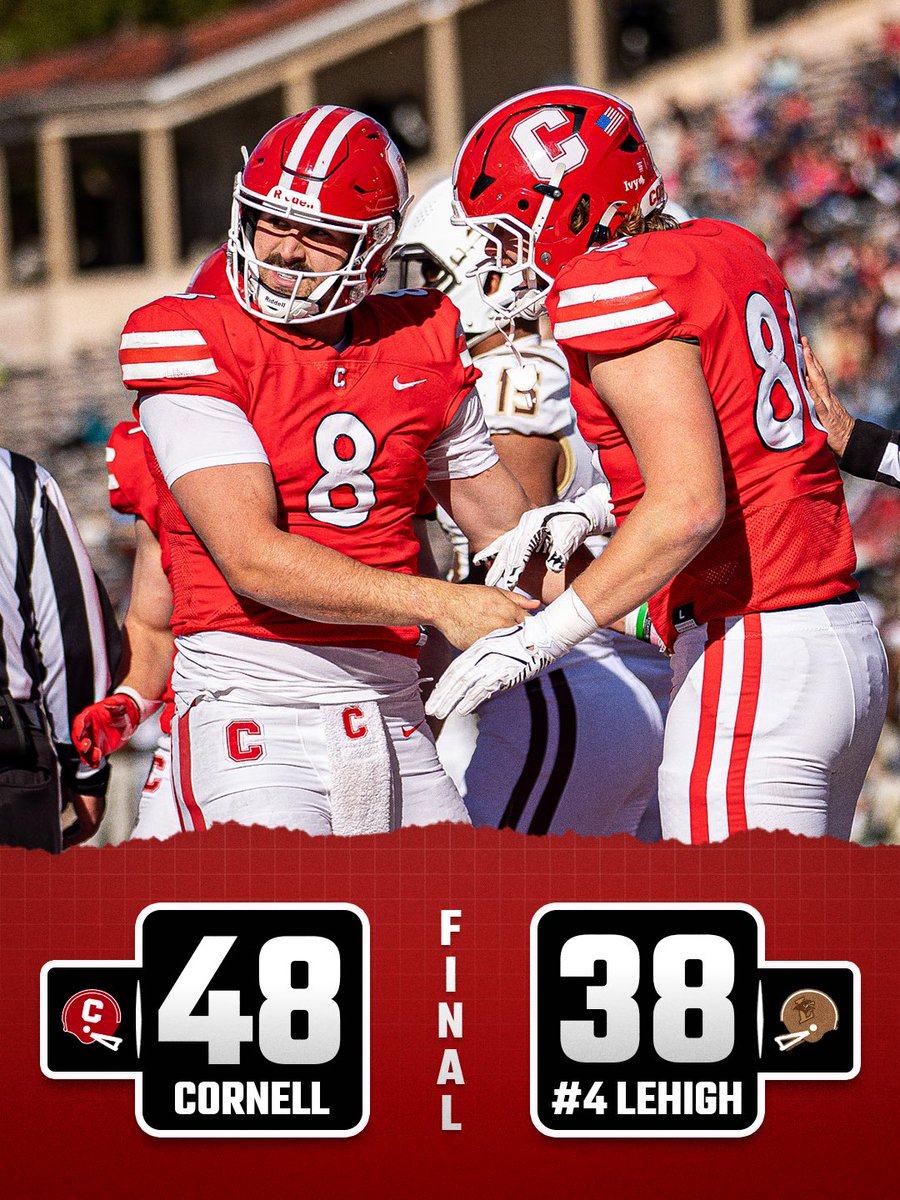 BigRed_Football's tweet photo. DOWN GOES NUMBER FOUR‼️

#YellCornell https://t.co/n5BbLGGm14