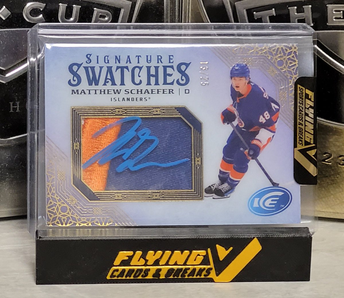 FlyingVCards's tweet photo. Some more serious 🔥 from the break room recently 🤩

Which one is your favorite?

#FlyingVCards #SportsCards #MatthewSchaefer https://t.co/xpEq4bmCSI