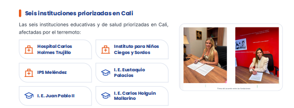 alejoocampog's tweet photo. Colegios y hospitales públicos de Cali, sin convenio con el Estado.
No mencionan acuerdos con la Alcaldía ni con las secretarías de Educación y Salud, ni con el plan de reconstrucción del Gobierno.
¿Y si se paga dos veces la misma obra? https://t.co/ddGqnZ3w6F