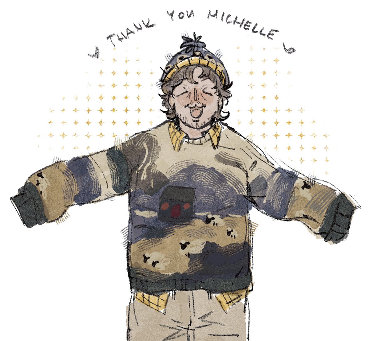 kekflo4's tweet photo. guess who got the matching sweater #ResidentEvil https://t.co/wTLpRMqDcD