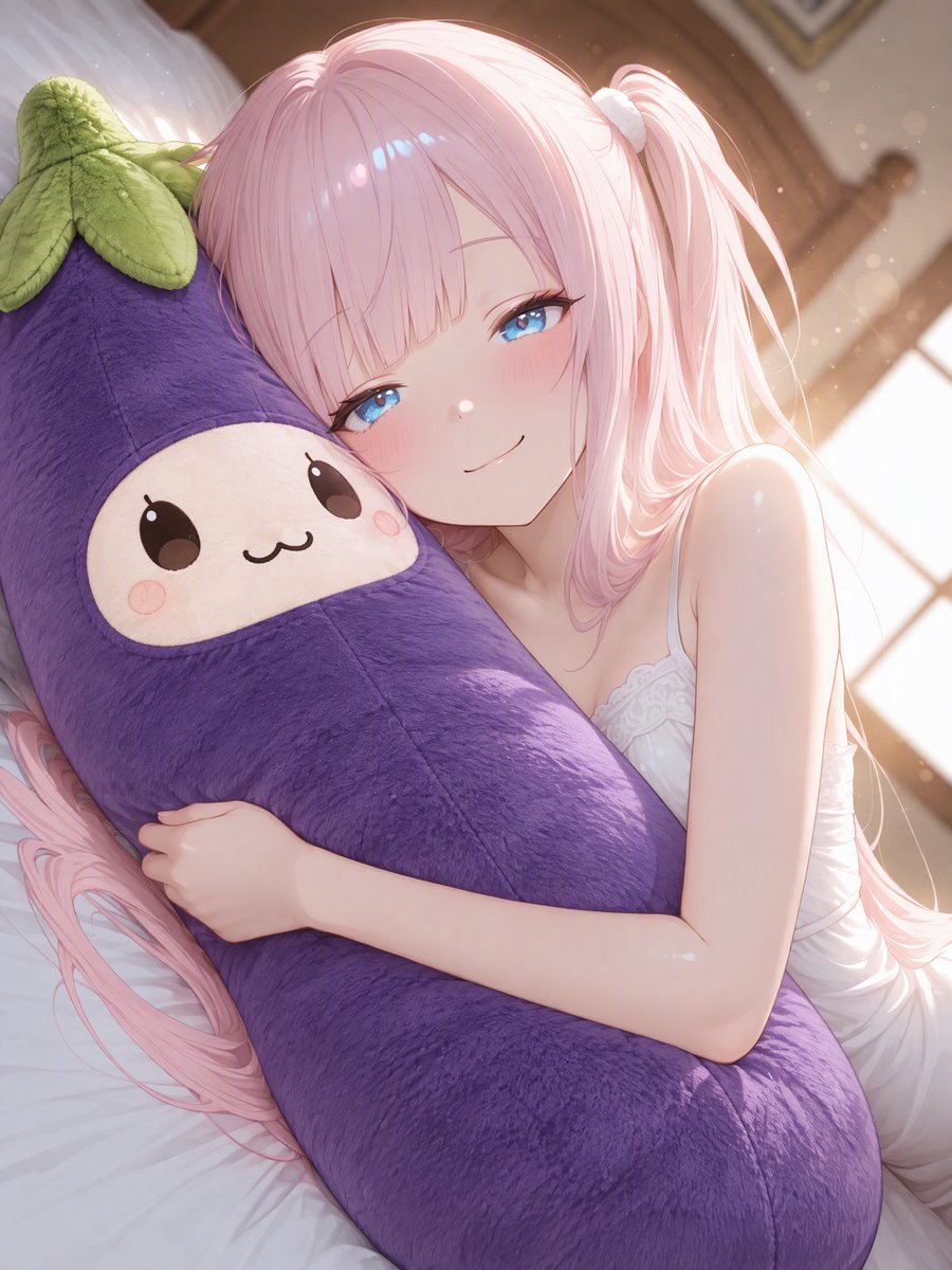 Haruka_sleepy's tweet photo. おはようござい🍆っ‼️

「日曜日だし、もう一眠りぃ💤」

💖 びす奈ちゃん 💖

※私は今日も絶賛通勤中ですっ🤣
#PixAINasu #AIイラスト https://t.co/TJSHib2aAe