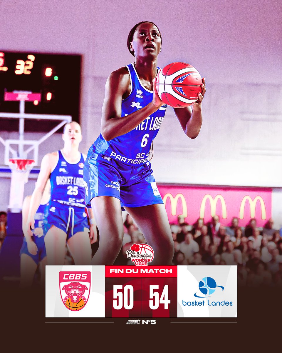basketlfb's tweet photo. Cinq matchs, cinq victoires pour @BasketLandes ! 🔥

Les Landaises résistent au retour de Charnay et s’imposent pour préserver leur invincibilité. Murjanatu Musa termine avec 11 points et 9 rebonds.

#FFBB #BoulangèreWonderligue https://t.co/HiVE0RPpvj