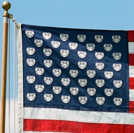 Quebec4Ever's tweet photo. @PressSec @WhiteHouse @FoxNews 
Trump has changed the name for his name. Now he will change the flag. https://t.co/3K25XxVOnF