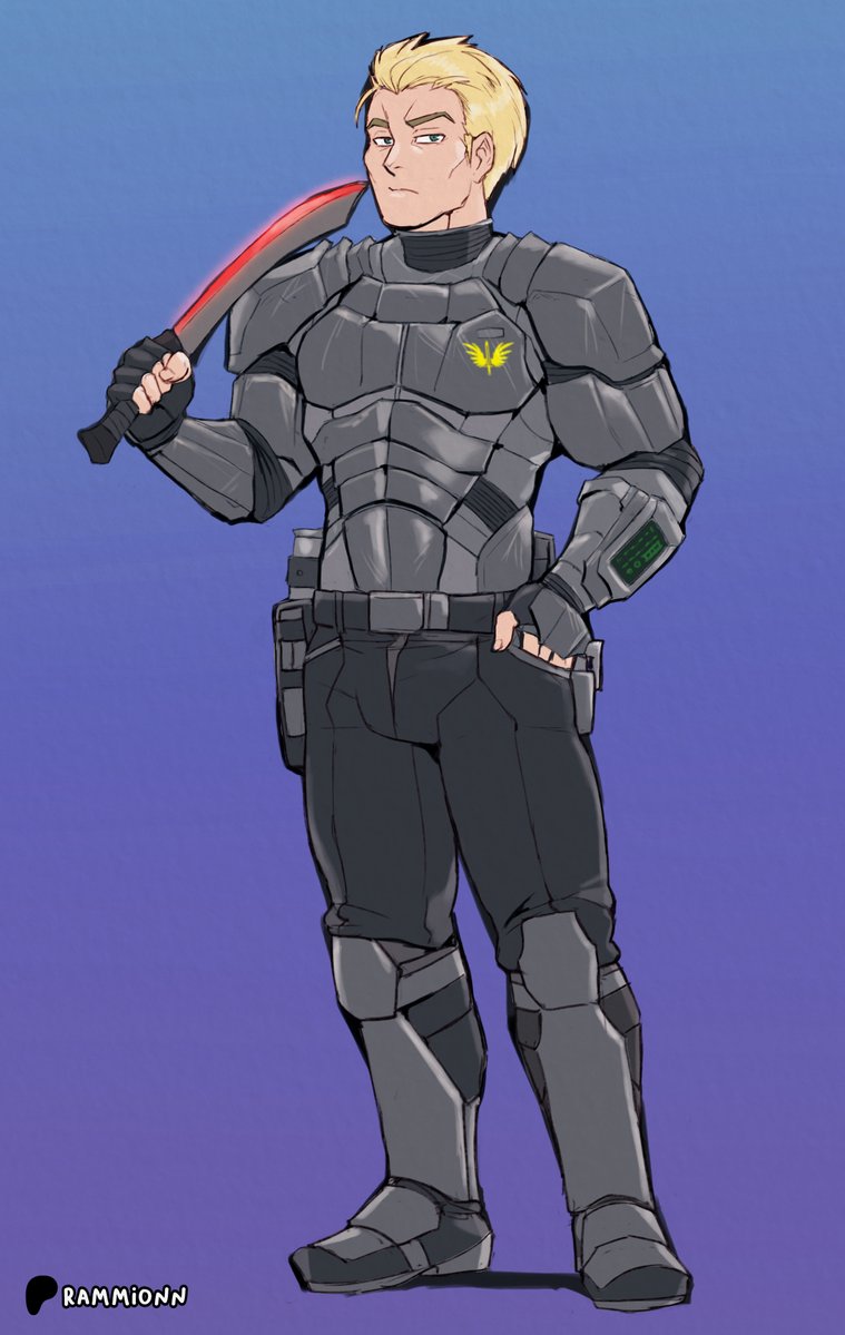 aking40k's tweet photo. A character ref sheet by @Rammionn of the male lead for a story I’m planning, Michael. https://t.co/rqZCsMPDfa