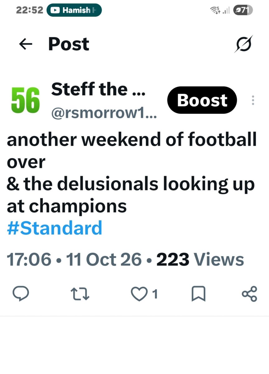 rsmorrow1964's tweet photo. Week later 
B4 10pm on Saturday night 
#Standard https://t.co/m4mduJaGIm