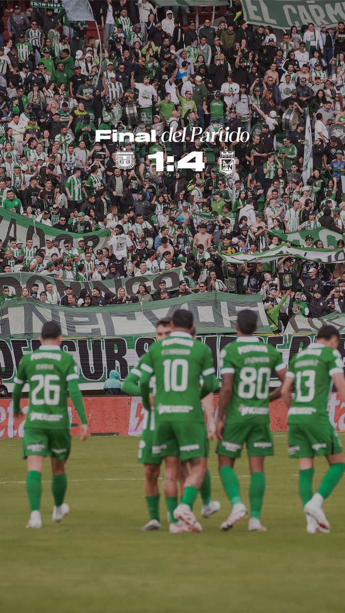 nacionaloficial's tweet photo. BOY 🆚 NAL |⏱️| 90+3' | 1-4 | LO GANÓ NACIONAL EN TUNJA.

Nos quedamos con los tres puntos, luego de una gran presentación en territorio boyacense.

#MinutoAMinutoVerdolaga🇳🇬 https://t.co/kvOSjVYEso