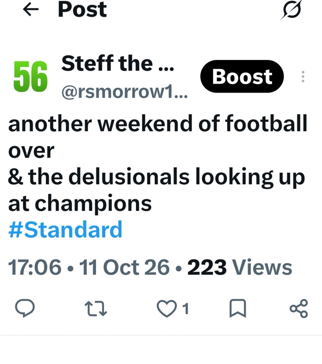 rsmorrow1964's tweet photo. @Colin86Scott Last weekend post 
#Standard 🤣🤣🤣 https://t.co/Q744sOMkwK