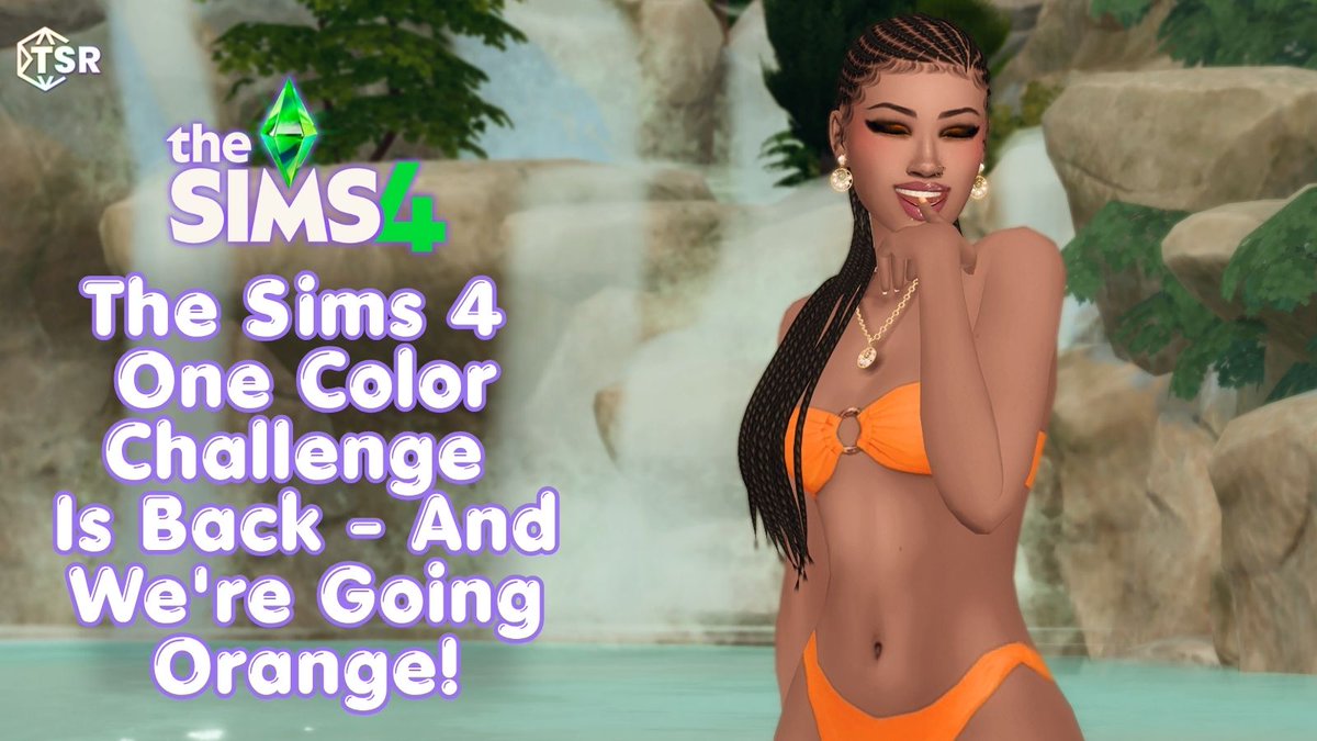 TheSimsResource's tweet photo. ONE SIM. ONE COLOR. AN ENTIRE WARDROBE. 🧡🍊 We're bringing back the Sims 4 One Color Lookbook Challenge with ORANGE! Get the links here: https://t.co/I1tr8FHVcc https://t.co/xWuLZPgspG