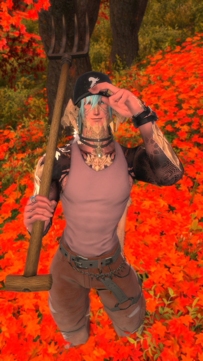 Sarrrin_V's tweet photo. Day 17: Autumn Leaves
The colors of fall are in full swing...so is the endless job of cleaning them up.
#ff14 #ff14oc #gposer #woltober2026 https://t.co/eXLO7OqXGt