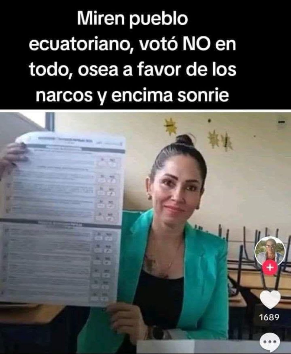 MALFRED410732's tweet photo. @Juan_Guayaco Se vive quejando la insursa Luisa Gonzales https://t.co/x6KIsHW868