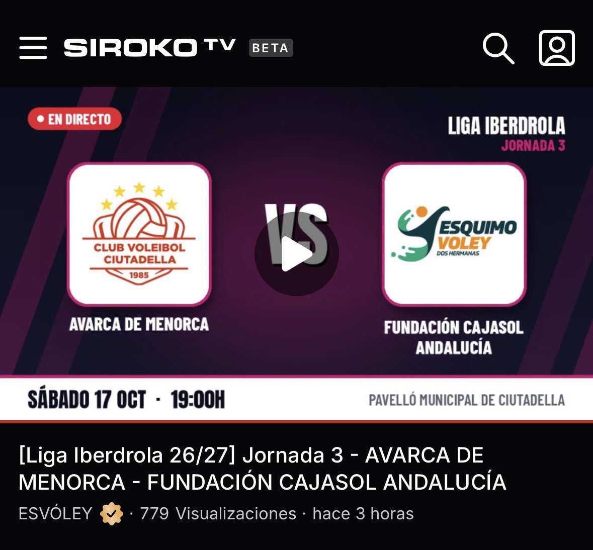 azotitovoley's tweet photo. @VVerdulera @CVCIUTADELLA @Siroko_TV @RFEVB Simplemente hay que ver la diferencia un club como Menorca que en una retransmisión de la semana pasada se va a 7500 views hoy apenas 780, ha perdido muchisimas views.
Eso no se lo puede permitir ningún club y solo por el cambio de plataforma. https://t.co/u0MD3BEZHA