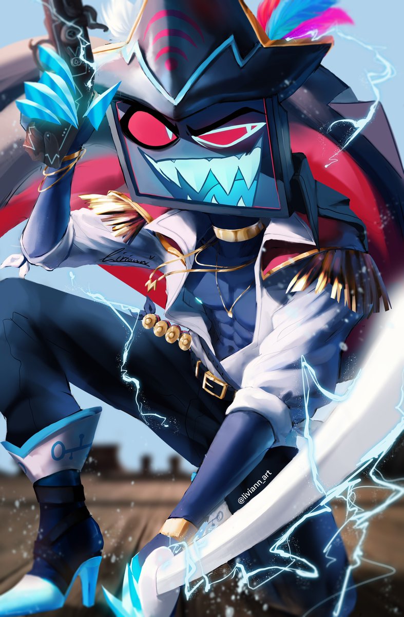 liviann_art's tweet photo. Pirate Vox 🪝 

#Vox #hazbinhotel #VoxFanart https://t.co/AqRaLScLJ2