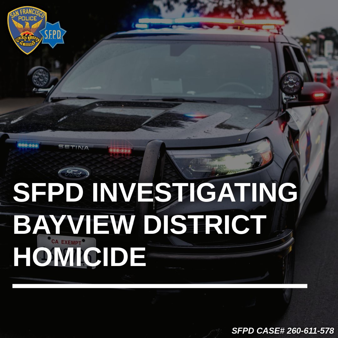 SFPD's tweet photo. On Friday evening, officers responded to the 1100 block of Wisconsin St. regarding a shooting and located an adult male suffering from apparent gunshot wounds. Despite lifesaving efforts, the victim was declared deceased on scene.

The SFPD's Homicide Detail responded and is leading the investigation.

More: https://t.co/ANTclflWBN