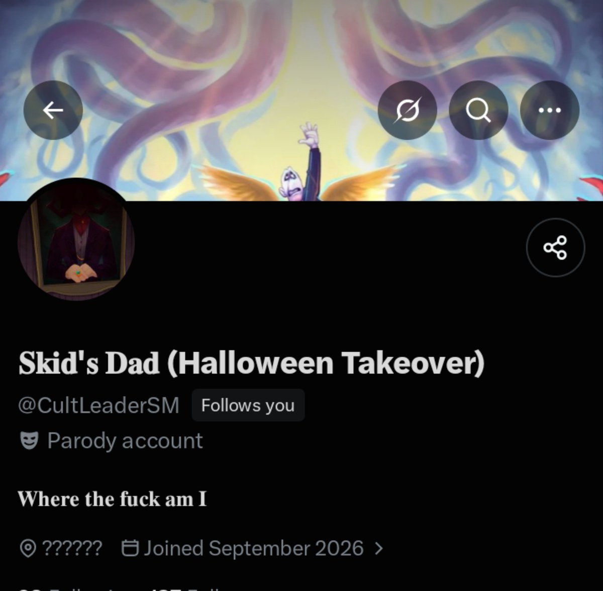 SkeletonTeen's tweet photo. "YOU'RE BACK AGAIN????" https://t.co/UAet9ykQtQ