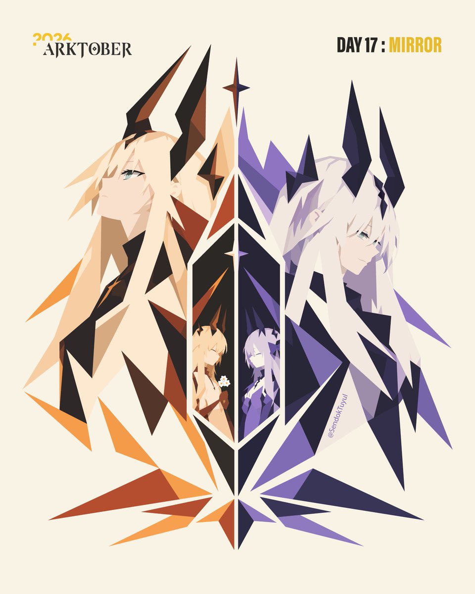 SendokTuyul's tweet photo. Day 17 - Mirror

#Arknights #Arktober2026 https://t.co/hPk4pKDgOk