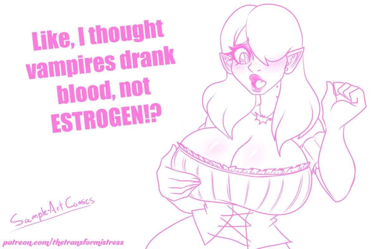 TheTransformiss's tweet photo. 7.) And Sample-Art Comic's OC as a bleach-blonde Vampire gal! https://t.co/TgvqmDnDd2