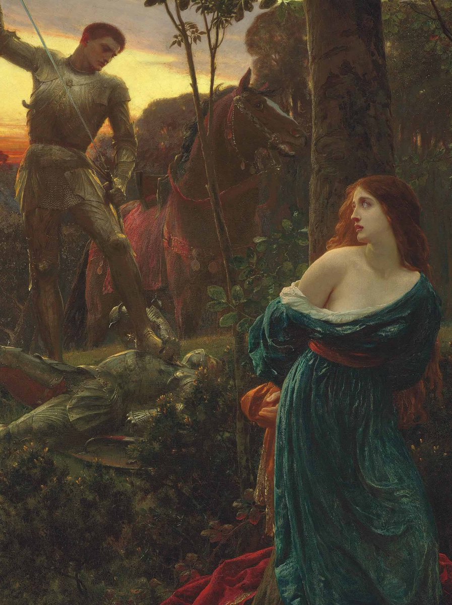 ArtistOnThisDay's tweet photo. Died on this day, October 17, 1928:
Sir Francis Bernard Dicksee (English)

Chivalry, 1885 https://t.co/ixlolXqG9U