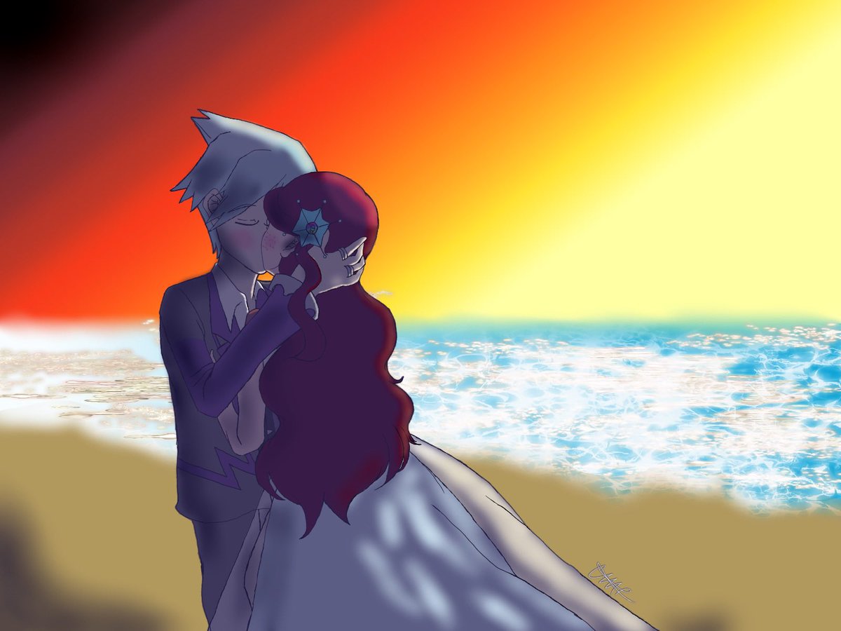 ClaraKuraara's tweet photo. FrozenSteel has been one of my longest running oc x canon yumeships. Their anniversary is on December 19. It’s one of the yumeships of mine that I hold close and dear. 
#FrozenSteelshipping #pkmnocxcc #FrozenSteel #pkmnoc https://t.co/WExVArW1Ty
