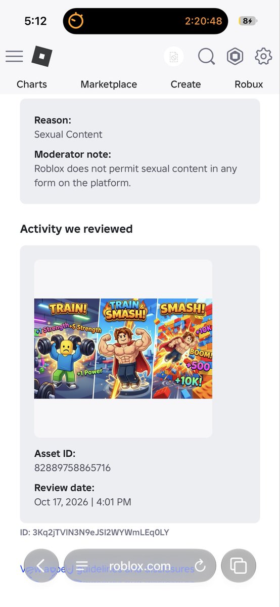 Adetolab_'s tweet photo. Roblox Al made and image and it got moderated and I got banned for it, because Roblox ai think their ai made something sexual. @Roblox @KreekCraft @SharkBloxYT #ROBLOX
#robloxban #ai #robloxai #robloxadmins https://t.co/n80oOesbkb