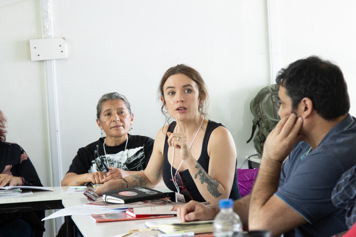 PCdeChile's tweet photo. Con delegadas y delegados de todo Chile, se está llevando a cabo la discusión en comisiones de nuestra Conferencia Nacional 2026. Con crítica, autocrítica y proyección para afinar la política y nuestro trabajo hacia los desafíos que hoy nos plantea el pueblo chileno. https://t.co/2SmLikyrsa