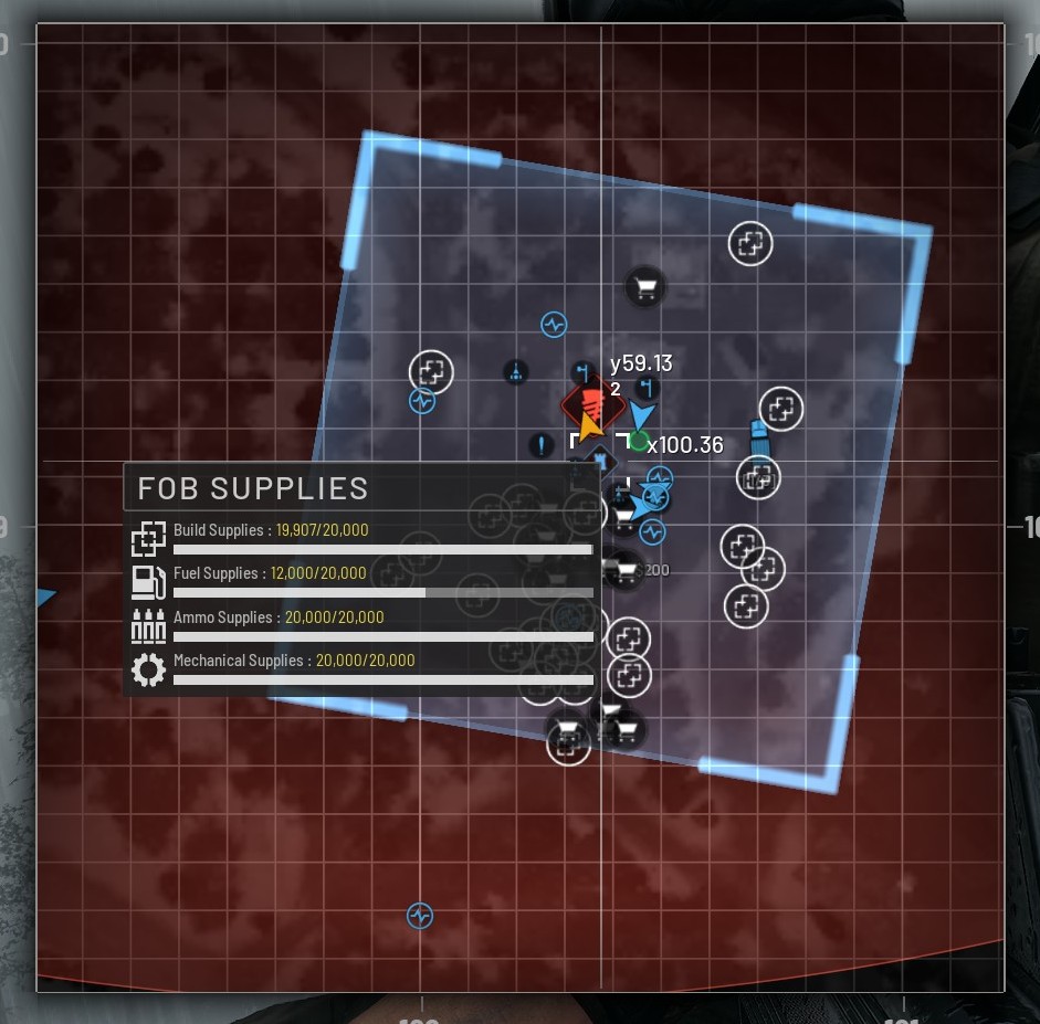HickMessiah's tweet photo. First days of S2, excessive logistics being dumped on full FOBs, no help defending, then its taken over and all the supplies are wasted. Can there be a mechanic to cut/reduce the XP and Cash for delivering supplies to a full FOB? And drops outside fob area? @WARDOGS @Brammflakes https://t.co/py3zF6eJL8