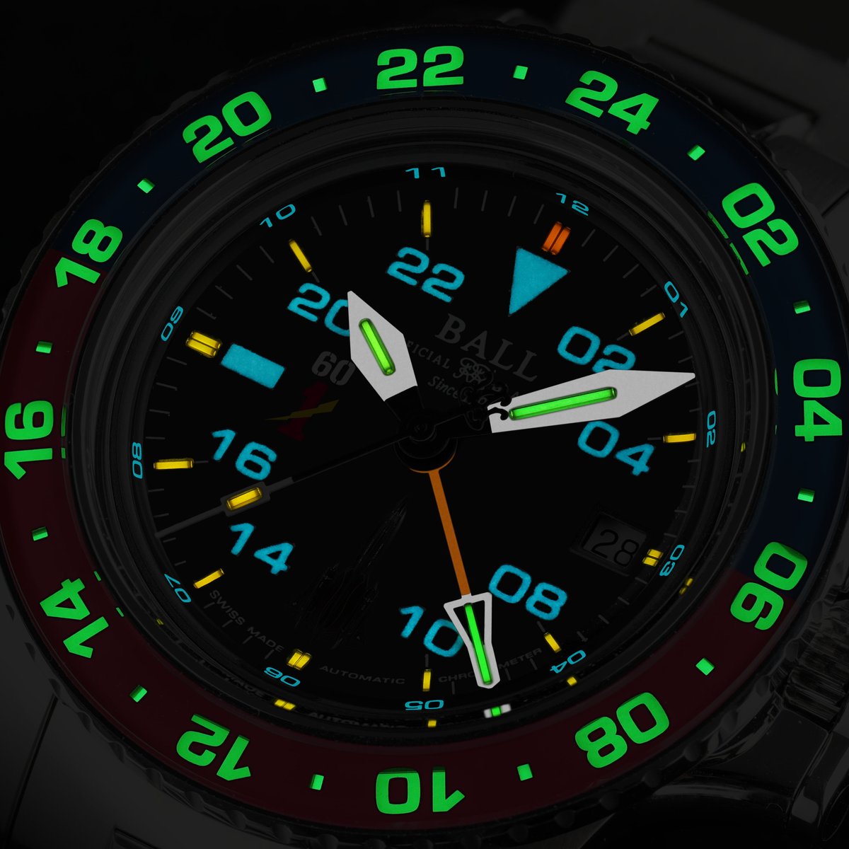 BALLWatchCo's tweet photo. Engineer Hydrocarbon AeroGMT II Blackbird. For the fastest ever.
In 1966 the SR-71 entered service and rewrote the limits of speed and stealth. This 40mm COSC chronometer is the tribute: three sapphire bezel colorways, 60 pieces each.
Pre-order before 11 November at a limited-time price.
https://t.co/cpKXhNgEFK
ENGINEERED TO GO BEYOND

#fastest #gmt #toolwatch #tough #blackbird #sr71 #extreme #pilot #engineer #accuracy #airforce #elite #watch #lumewatch #aerospace #adventure #legend #greatness #explorer #ballwatch #nightreading