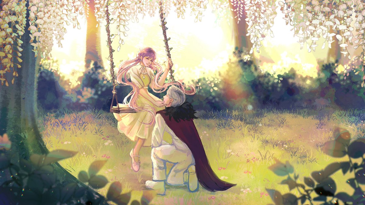 pureluvwolfking's tweet photo. 【The Princess and her Prince】

one of the first comms I got of Hanna and Sylus🥹🥹 their outfits are loosely based on Penelope and Callisto hehe

cr: Pastelimeos 

#LoveandDeepspace #Sylus https://t.co/JvvtbXTMAX