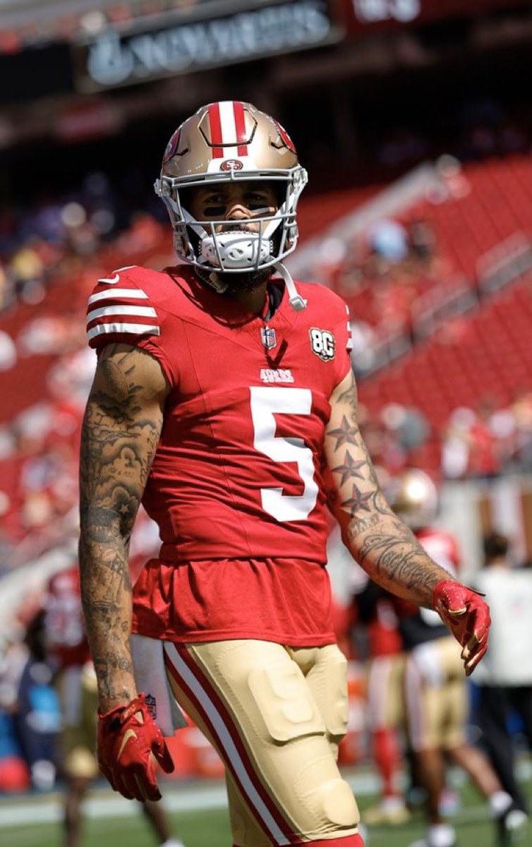 YahooFantasy's tweet photo. 49ers beat writer @sportslarryk on Mike Evans (Achilles, ribs):

“Based on what I saw [in practice today], I’d be very surprised if Mike Evans plays on Monday.” https://t.co/4FJIto0ev9