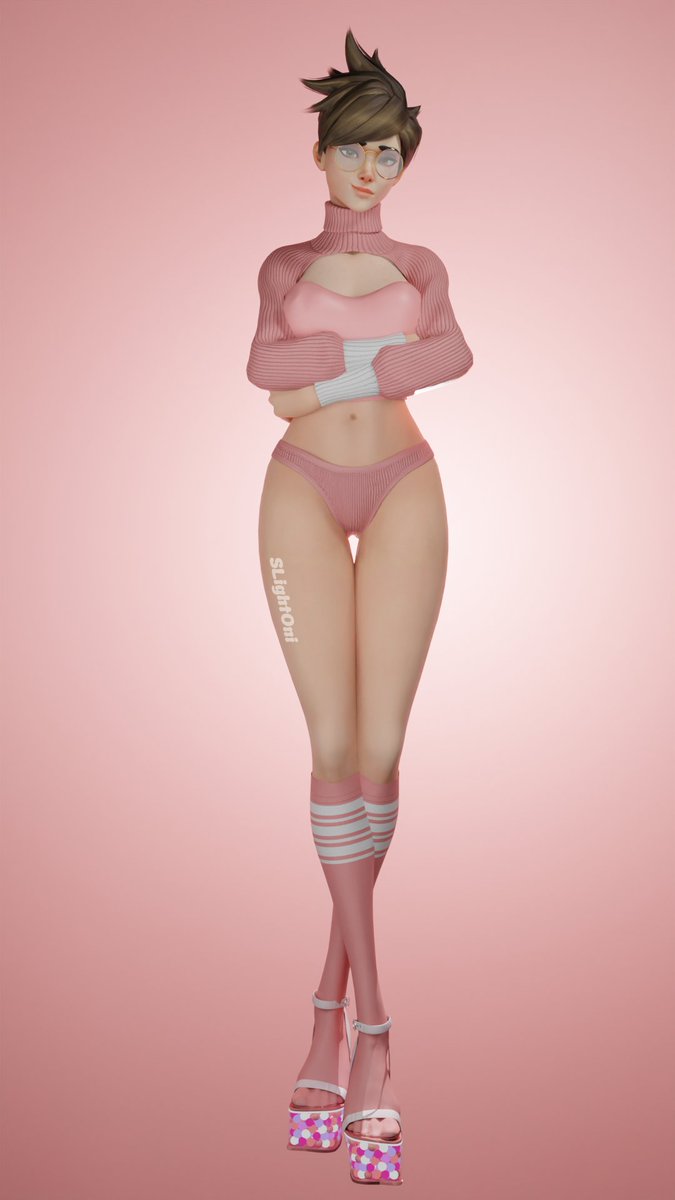 SLightOni's tweet photo. Originally, the outfit belonged to Tracer ❤️

I love how it looks on her.

Made in Blender

#Tracer #overwatch #overwatchart https://t.co/j1hfvz6eqS