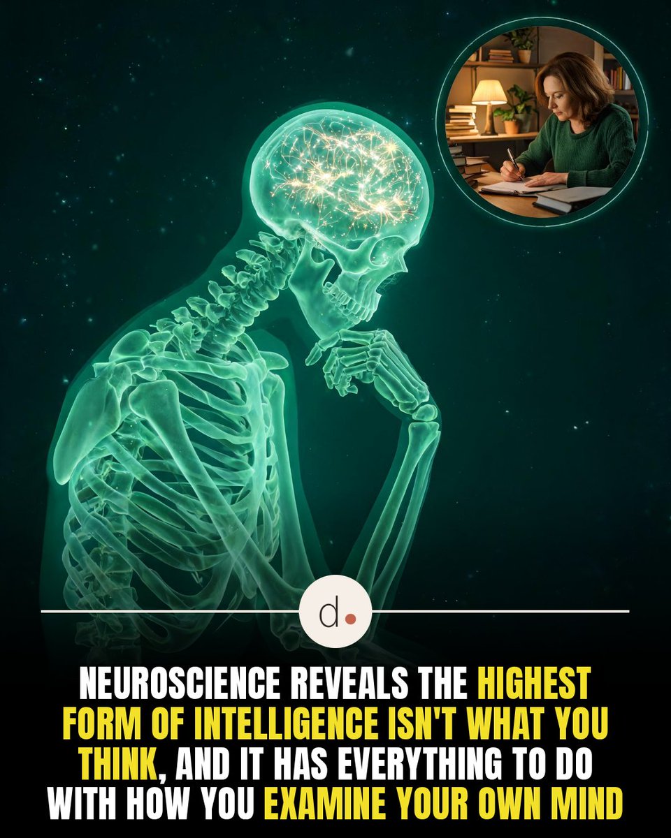 dose's tweet photo. 🧠 True genius isn't IQ, it's metacognition.

Prefrontal cortex lets you spot your own biases.

Self-correction is genius.

Sources: Nature, Sci Am

#dose #metacognition #neuroscience https://t.co/FsC6wGJUAT