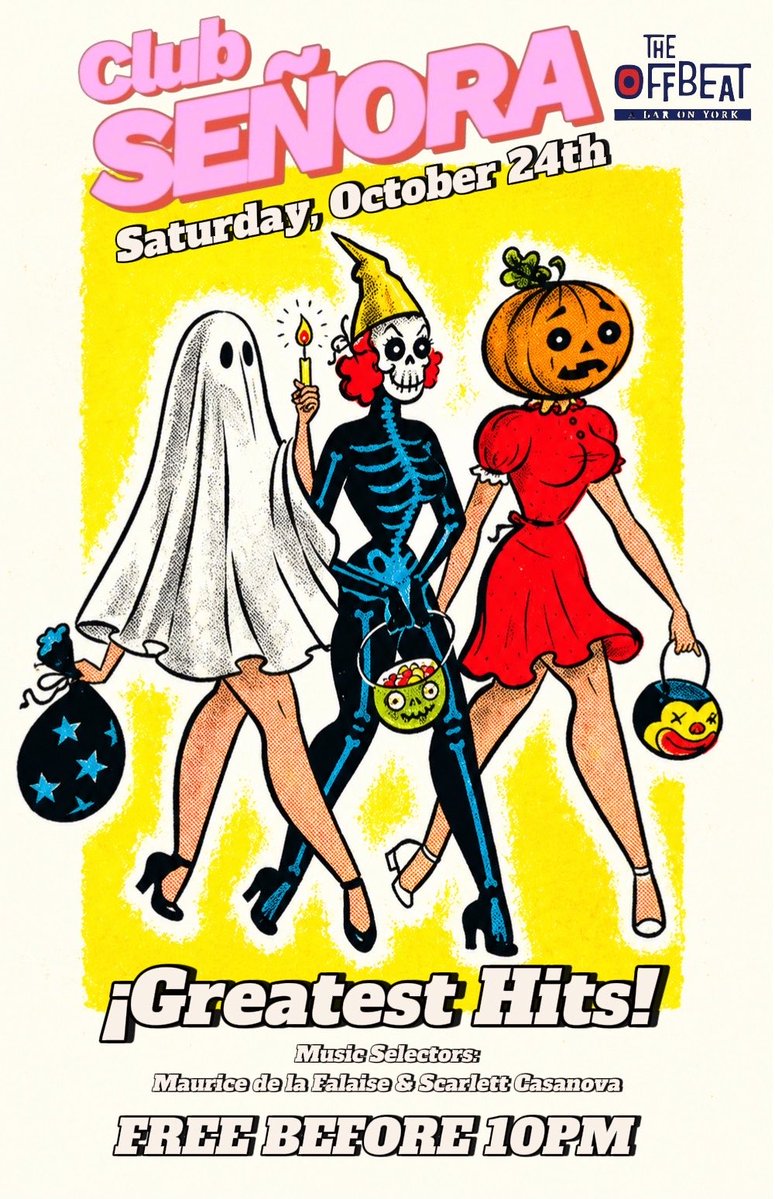 DeLaFalaise's tweet photo. Saturday, October 24 🎃Club Señora

we'll be playing everything from Paulina Rubio to Paula Abdul, Juan Gabriel to Jackson 5, Rocío Dúrcal to Ramones, OV7 to OMD, etc.
📍6316 York Blvd. 90042 #highlandpark #losangeles #yorkblvd #nela https://t.co/unUWRUfEsY
