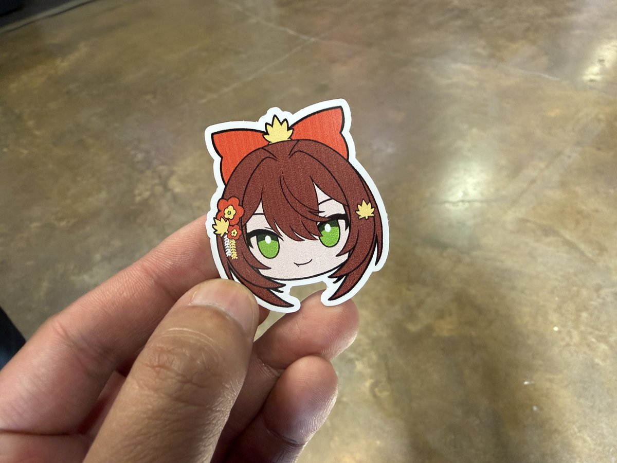 metanyani's tweet photo. OC Japan fair. Meet and greet with Maple from Glitch Stars!
-Took 2946 times to beat kaizo Pokemon. Currently doing a harder version of it and is currently at 3000 attempts at it so far (previously 600 when I talked to her 3 months ago at anifest)
-starting a plushie business, girl-bossing it
-doing plushie preorders for glitch stars outbreak right now
-in outbreak, babysitter for Mochi and Arisa (they’re the youngest and the same age) babysat them during offkai
-talked about how there were too many standees at their booth at offkai since their booth was small
-was a streamer before covid, was about to get a job, but covid happened and tried vtubing. Currently full time vtuber.
-told her that Meimi described all the girls and described Maple as a bitch. Maple clarified to me that she owns the bitch label and calls herself that, it wasn’t Meimi making that up
-duellogs is banned in her chat because of a donathon reward, lol
-Asked if she’s actually Canadian and said she is. Used to work at Tim Hortons (says it sucks). 
-drinks her coffee black and has an espresso grinder and everything

Fun meet and greet, thanks Maple!