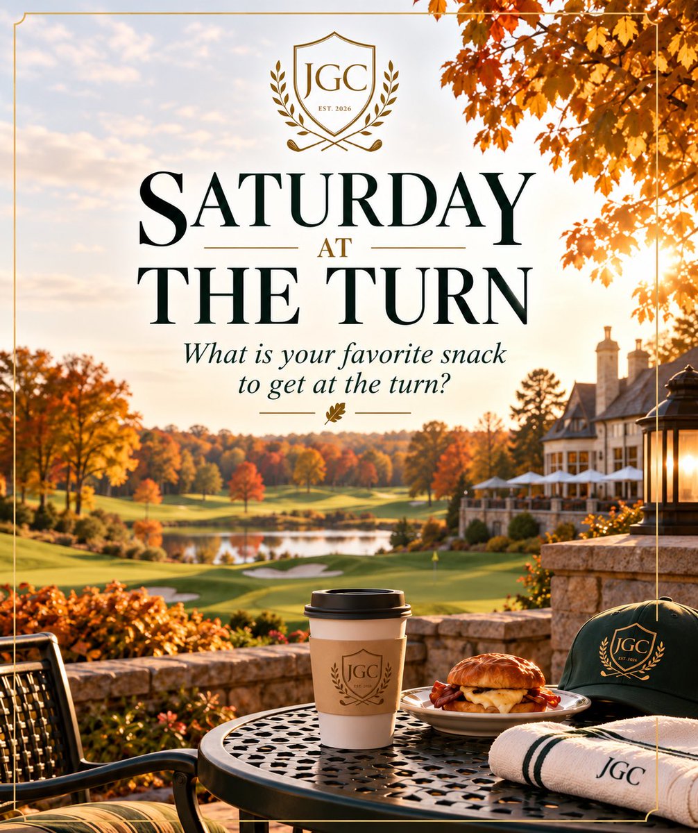 TheJuniorGC's tweet photo. 🍂⛳ SATURDAY AT THE TURN!

Front nine finished. Back nine waiting.
But first… 🌭🥨🍫

What's your MUST-HAVE snack at the turn?

Let's settle this, Collective! 👇

#JGC #GolfLife #SaturdayGolf https://t.co/ECev2PO34s