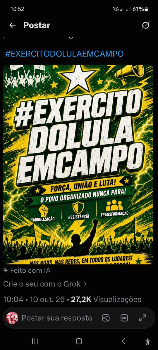driananunnes's tweet photo. #LulaSeuExercitoTeEspera https://t.co/qVyPXvacnj