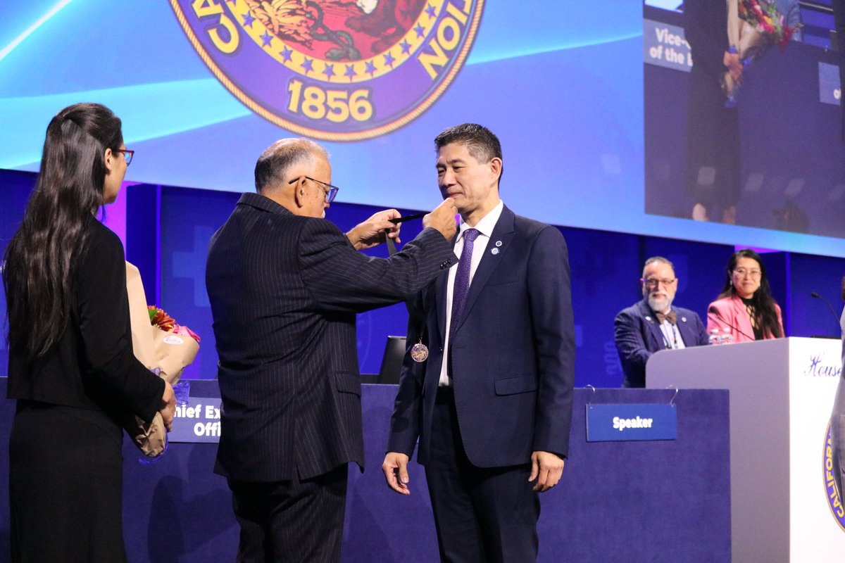 CMAdocs's tweet photo. Today @JackChouMD, who will take office as CMA’s 158th president at the close of this weekend's #CMAHOD, addressed the delegates with a call for physicians to advocate, connect and lead.

“I cannot promise an easy year or that every fight will go our way...But I can promise you this: none of us, none of us will face it alone."