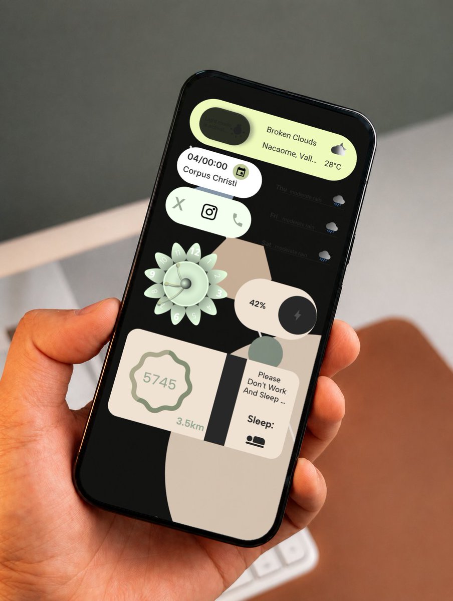 GeovannyApps's tweet photo. Try Color Widgets 17 for KWGT for free. Available on my Telegram channel
🎁Free
https://t.co/09HV7gXa6M
🔥App
https://t.co/3EMw8WopNg

#KWGT #homescreen #personalization #widgets #widgetsforandroid #launcher #AndroidWidgets #soft #AndroidCustomization https://t.co/Fpawa5cjcX