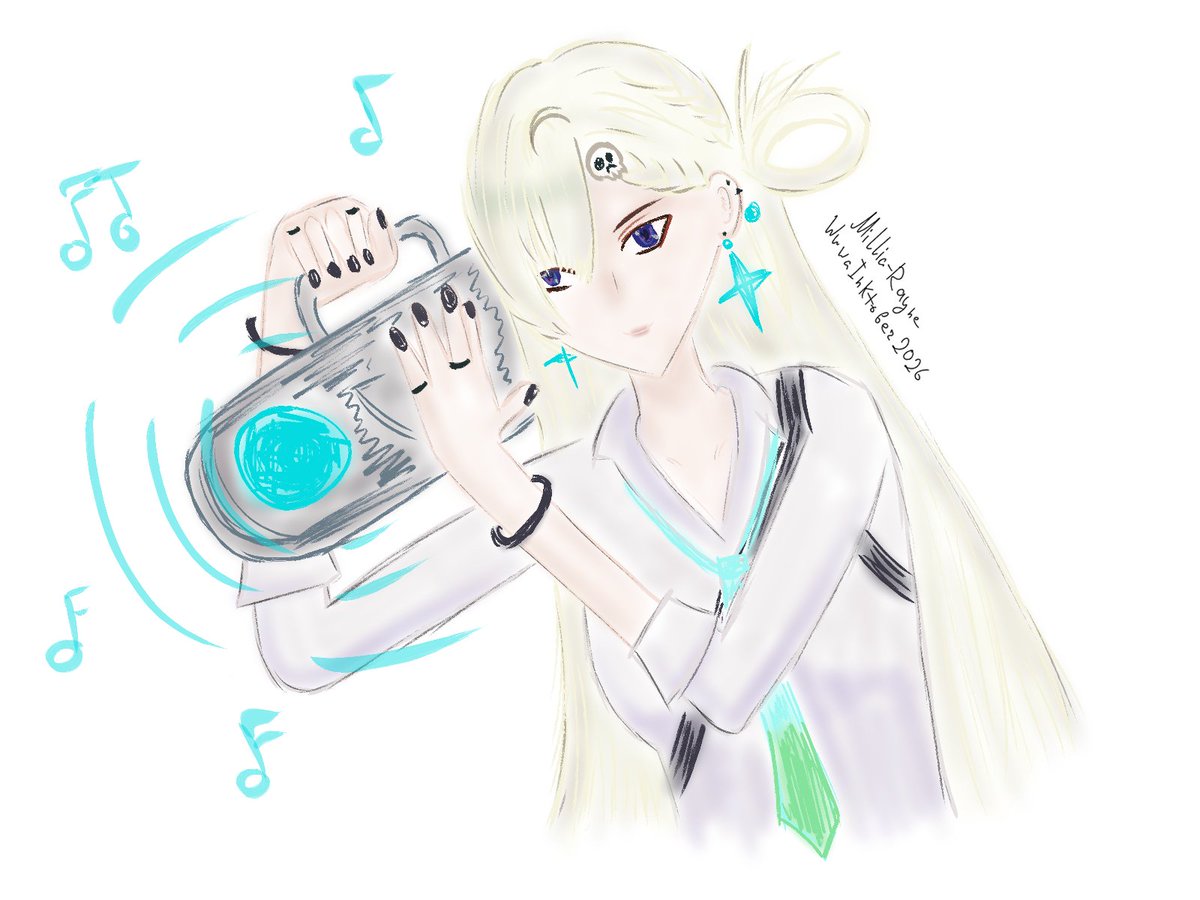 MilliaRayne's tweet photo. Day 17. Music
Party time with Lynae🎵
#WuwaInktober2026 #Lynae #ArtStudy https://t.co/0vxHQa46lP