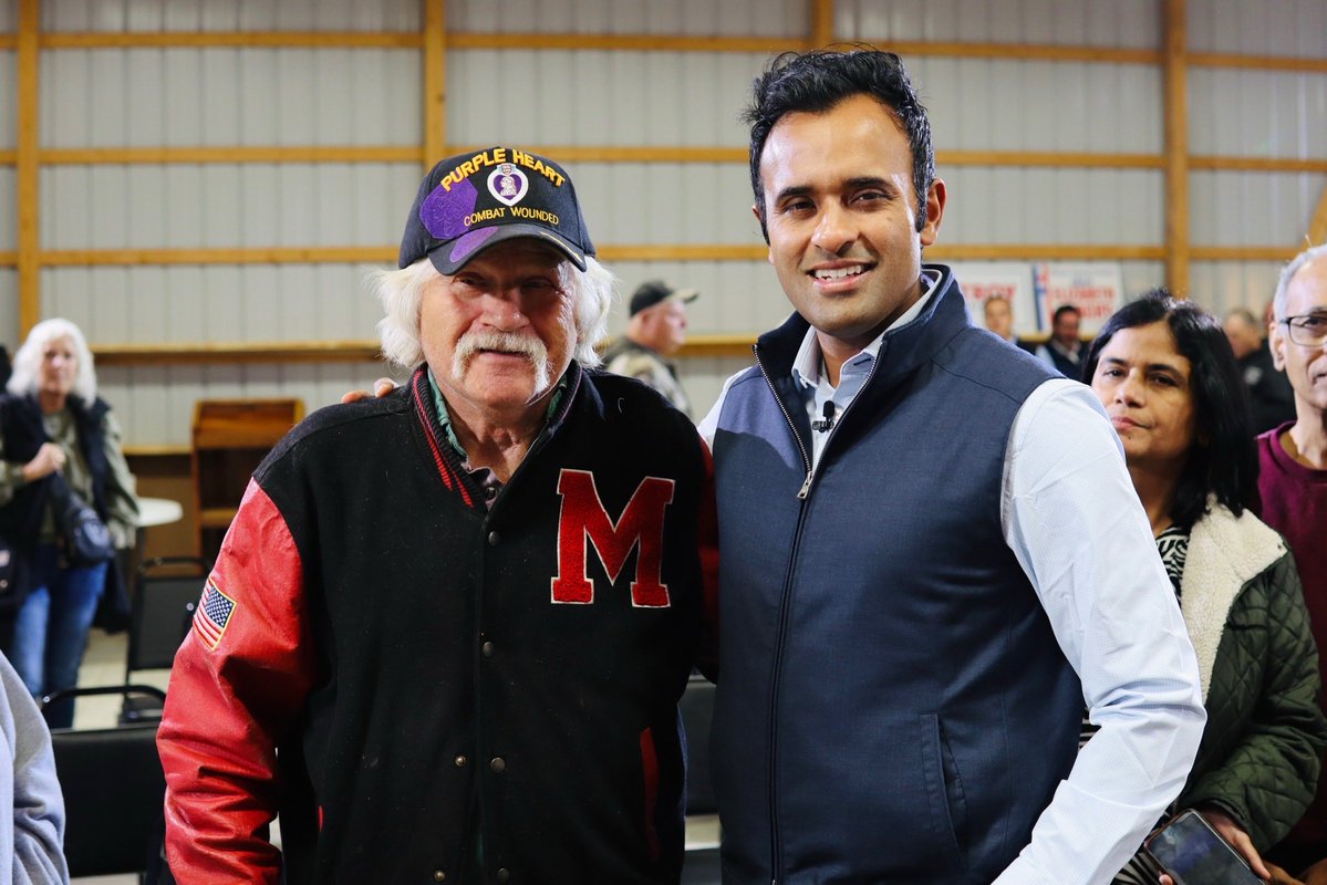 VivekGRamaswamy's tweet photo. We’re going to fight for the hardworking Ohioans of Appalachia. Great way to finish the day in Monroe County, I’ll be back next year as Governor. https://t.co/Dn4EGcfED7