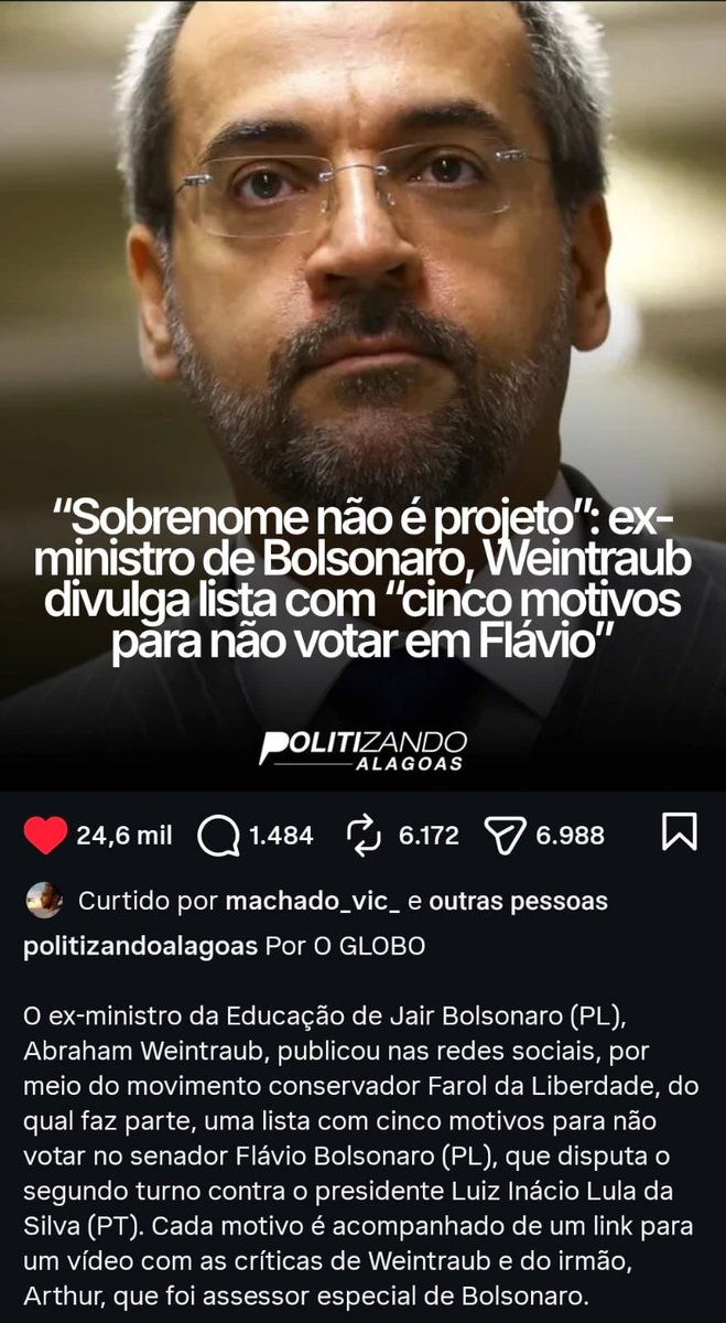 Dudu's tweet photo. NEM O WEINTRAUB VAI VOTAR NO FLÁVIO E VOCÊ AÍ ACHANDO QUE TÁ ARRASANDO https://t.co/OF5Oa4Imwd