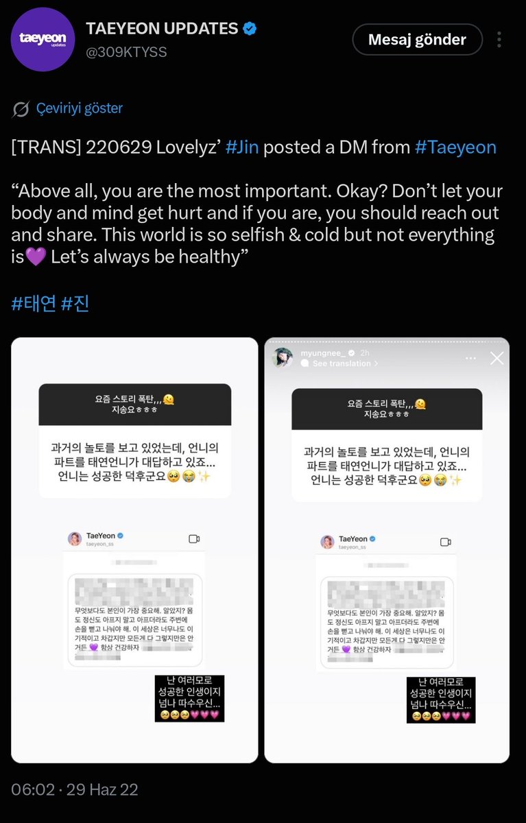taengooly's tweet photo. On one side we have industry insiders/artists who’ve worked with taeyeon praising her personality.
On the other, we have a fictional book and some fans fabricating stories about taeyeon. 
One side has real people sharing real experiences, the other has fans making up narratives. 
The difference speaks for itself.