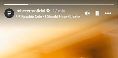 hitnotiza's tweet photo. maria usando una canción de keyshia cole, una cantante de r&amp;b y soul, para subir el anuncio de la nueva era🙏🏼 se viene.. https://t.co/9nbjPCXyAy