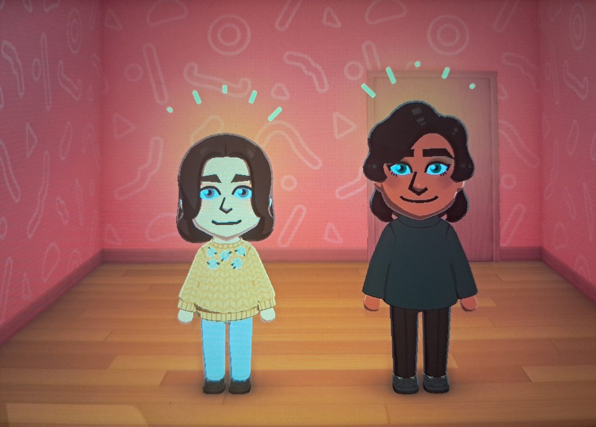 clrnorthrnsky's tweet photo. Made #jaetu in tomodachi life. I WILL make them fall in love no matter what. Even if terrible things happen to them in canon, they will be safe inside my Nintendo Switch :( #Avatarsevenhavens #a7h https://t.co/MidqW8K4qG